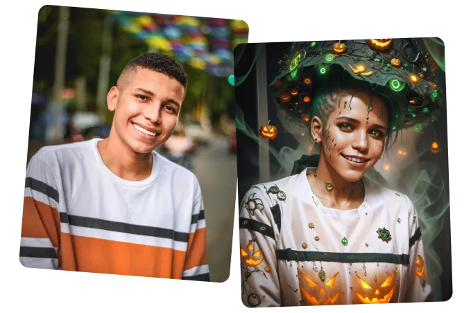 featureGenerate Halloween Style Photos for Marketing!